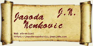 Jagoda Nenković vizit kartica